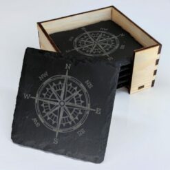 Untersetzer Schiefer (6er Set)